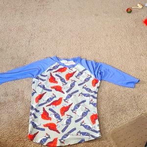 LuLaRoe Women's Randy Shirt. Blue Jays and Cardinals Size Medium